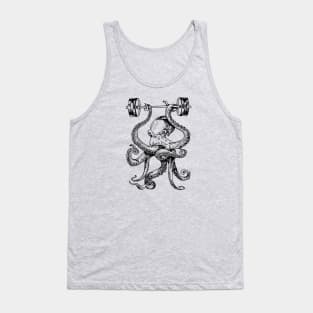 SEEMBO Octopus Weight Lifting Barbell Fitness Gym Workout Tank Top